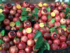 Delicious pomegranates in Turkey